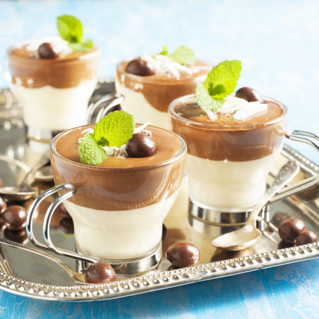 Duo de mousse au chocolat