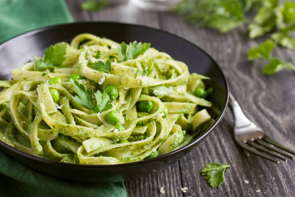 Fettucine aux épinards, sauce au Gorgonzola