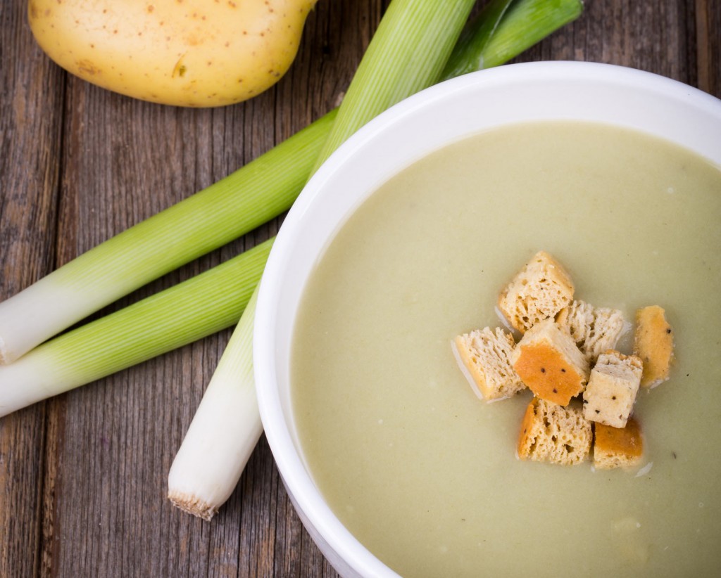 Potage velouté poireaux pommes de terre